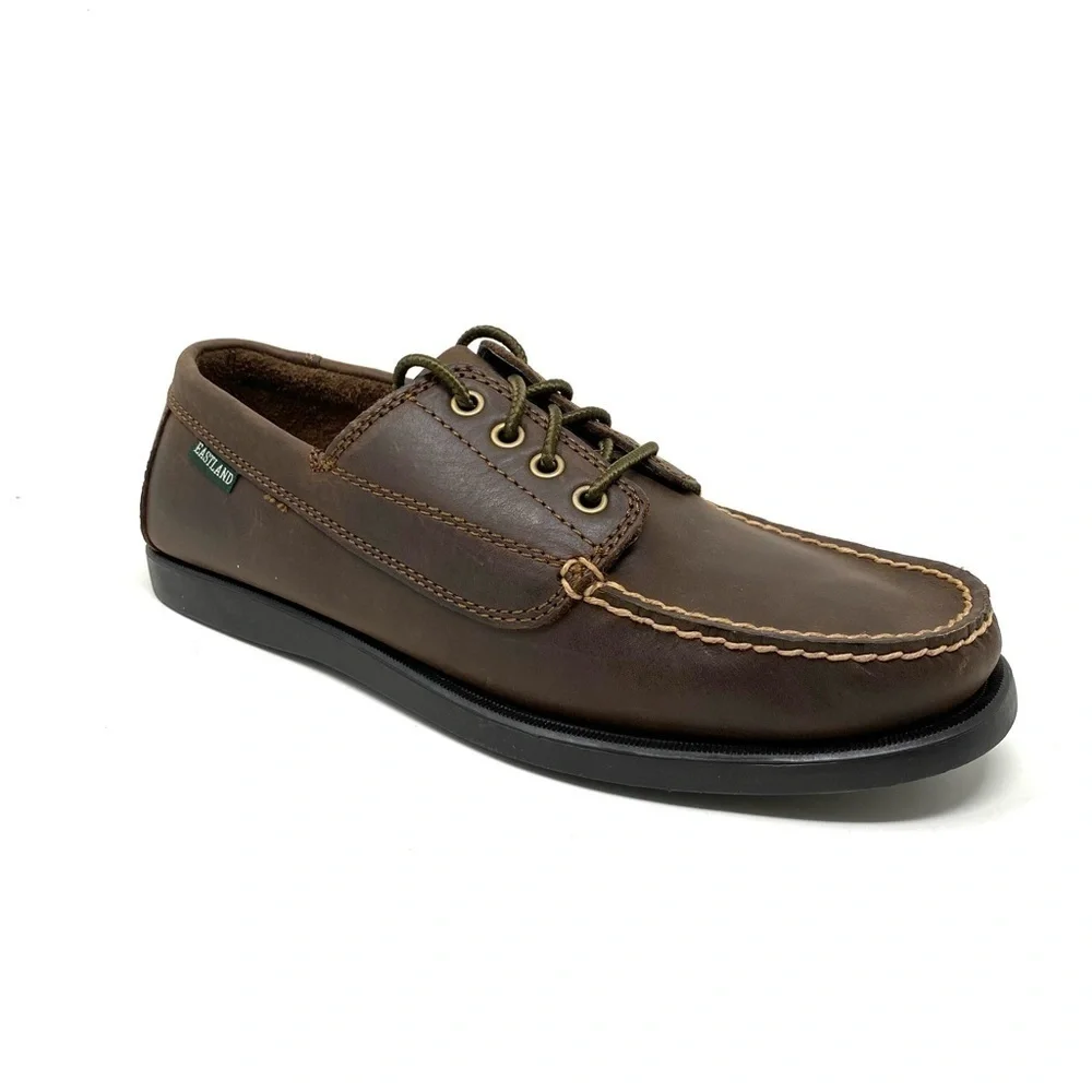 Eastland Falmouth Leather Boat Shoe Bomber Brown